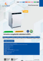 Armario de Congelación Blanco 1 Puerta Opaca 113 Litros 4 Estantes 600x585x850h mm GF048 GASFRIT - Imagen 2