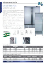 Armario de Congelación Acero Inoxidable 2 Puertas Opacas 6 Estantes 1200 Litros Gama SNACK 1368x728x2067h mm ACS-1202 EUTRON - Imagen 2
