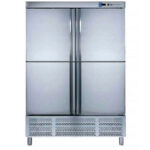 Armario de Refrigeración Acero Inoxidable 4 Puertas Opacas 6 Estantes 1200 Litros Gama SNACK 1388x728x2067h mm ARS-1204 HC EUTRON