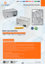 Baño María Eléctrico 2 Cubas con Grifo de Vaciado Sobremesa 570x430x270h mm GFSB2V GASFRIT - Imagen 2