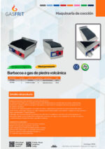 Barbacoa a Gas Piedra Volcánica Sobremesa 350x730x420h mm GF018B GASFRIT - Imagen 2