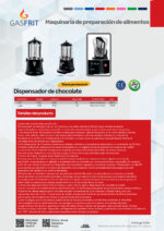 Chocolatera 5 Litros 400x320x470h mm CH5L GASFRIT - Imagen 2