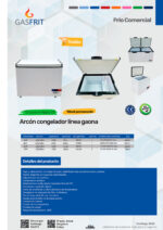 Congelador Horizontal 1 Puerta Abatible 150 Litros 710x530x820h mm GB1 GASFRIT - Imagen 2