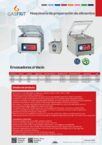 Envasadora al Vacío de Campana Sobremesa 560x500x460h mm GF40E GASFRIT - Imagen 2