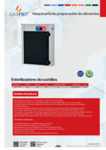 Esterilizador de Cuchillos 20 Cuchillos 554x160x621h mm EMP.BSP.001 GASFRIT - Imagen 2
