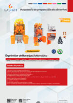 Exprimidor de Naranjas Automático 20 Naranjas por Minutos 400x330x780h mm GF2000 GASFRIT - Imagen 2