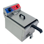 Freidora Eléctrica con Grifo de Vaciado 1 Cuba 10 Litros Sobremesa 290x480x340h mm SZ-101V GASFRIT