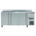 Frente Mostrador Acero Inoxidable 4 Puertas Opacas 4 Estantes 700 Litros Gama 600 - 2525x600x1045h mm AR-25H EUTRON