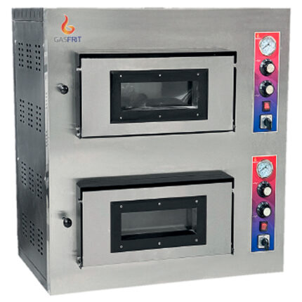 Horno de Pizza a Gas 4 + 4 Pizzas 26 Ø cm 900x670x925h mm MXHOREG262 GASFRIT