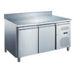 Mesa Refrigerada Acero Inoxidable 2 Puertas Opacas 300 Litros 2 Estantes 1360x700x850h mm GF053 GASFRIT