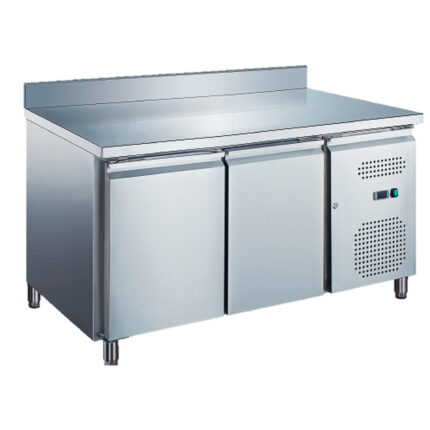 Mesa Refrigerada Acero Inoxidable 2 Puertas Opacas 300 Litros 2 Estantes 1360x700x850h mm GF053 GASFRIT