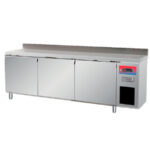 Mesa Refrigerada Acero Inoxidable 3 Puertas Opacas 3 Estantes 2000x600x950h mm GFH115 GASFRIT