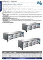Mesa Refrigerada Acero Inoxidable 8 Cajones 420 Litros Gama 700 - 2230x700x650h mm U-GN4180TN EUTRON - Imagen 2