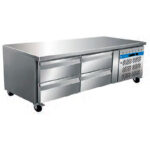 Mesa Refrigerada Acero Inoxidable 4 Cajones 214 Litros Gama 700 - 1360x700x650h mm U-GN2140TN EUTRON