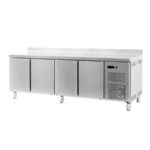 Mesa Refrigerada Acero Inoxidable 4 Puertas 4 Estantes 530 Litros Gama 600 - 2542x600x850h mm TRS-250 EUTRON