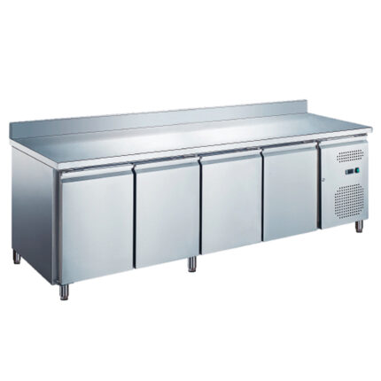 Mesa Refrigerada Acero Inoxidable 4 Puertas Opacas 600 Litros 4 Estantes 2230x700x850h mm GF055 GASFRIT