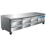 Mesa Refrigerada Acero Inoxidable 6 Cajones 317 Litros Gama 700 - 1795x700x650h mm U-GN3160TN EUTRON