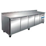 Mesa Refrigerada Acero Inoxidable 4 Puertas Opacas 4 Estantes 511 Litros Gama 600 - 2230x600x850h mm SNACK4200TNEUT EUTRON