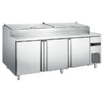Mesa Refrigerada para Ingredientes 3 Puertas Opacas 3 Estantes 567 Litros Gama 800 - 2020x800x1085h mm SH3000/800 EUTRON