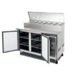 Mesa Refrigerada para Ingredientes GN 1/1-GN 1/6 - 2 Puertas Opacas 2 Estantes 500 Litros 1510x800x1085h mm GF056 GASFRIT