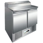Mesa Refrigerada para Ingredientes GN 1/6 - 2 Puertas Opacas 2 Estantes 270 Litros 900x700x1010h mm GF062 GASFRIT