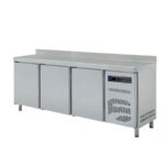 Mesa de Congelación Acero Inoxidable 3 Puertas 3 Estantes 390 Litros Gama 600 - 2017x600x850h mm TCS-200 EUTRON