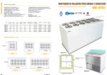 Mostrador de Heladería para Cremas y Granizados 6+6 Cubetas Cristal Recto 1450x700x950h mm ARTICO 6 INFRIMA - Imagen 2