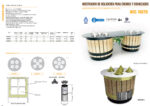 Mostrador de Heladería para Cremas y Granizados 4x2 Cubetas 1050x950x900h mm RUSTIK 4 INFRIMA - Imagen 2