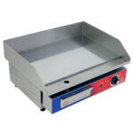Plancha Electica de Acero Inoxidable Placa Lisa Cromo Duro Sobremesa 550x430x252h mm GF015E GASFRIT