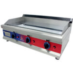 Plancha a Gas de Acero Inoxidable Placa Lisa Cromo Duro Sobremesa 950x575x365h mm GF013C GASFRIT