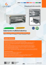Salamandra Eléctrica Regulable 1 piso con Temporizador 610x310x280h mm GFSS GASFRIT - Imagen 2