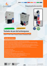 Tostador Vertical Eléctrico para Pan de Hamburguesa de Cinta con Temporizador 460x350x610h mm GFTOSRA GASFRIT - Imagen 2
