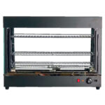 Vitrina Expositora Caliente Calor Seco 160 Litros 3 Bandejas GN 1/1 Cristal Recto Sobremesa 1200x480x590h mm GF609 GASFRIT