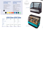 Vitrina Expositora Refrigerada para Pastelería Cristal Curvo 380 Litros 3 Estantes 1054x770x1395h mm CSB-EVO150 CISABA - Imagen 2