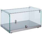 Vitrina Expositora Neutra Cristal Recto Sobremesa 35 Litros VRC-35L 554x361x305h mm EUTRON
