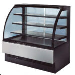Vitrina Expositora Refrigerada para Pastelería Cristal Curvo 380 Litros 3 Estantes 1054x770x1395h mm CSB-EVO150 CISABA
