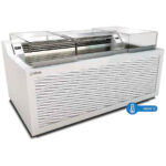 Vitrina Expositora Refrigerada para Pastelería con Reserva Cristal Recto 2000x1150x1100h mm PARIS INFRIMA