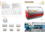 Vitrina Expositora de Congelación con Reserva para Heladería 18 Cubetas Cristal Curvo 1650x1200x1370h mm AM18 INFRIMA - Imagen 2