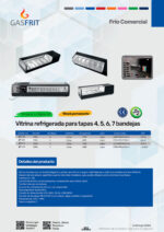 Vitrina para Tapas Refrigerada Sobremesa 4 Cubetas GN 1/3-40 Cristal Recto 1160x395x315h mm GFH120 GASFRIT - Imagen 2