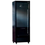 Armario Expositor Negro Coolers Subzero -5 ~ 5 °C 1 Puerta de Cristal 4 Estantes 400 Litros 620x605x1980h mm SZ-400 EUTRON