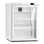 Armario Expositor Refrigerado 1 Puerta de Cristal 2 Estantes Sobremesa 122 Litros 600x600x835h mm ARV 150 CS PV Corequip