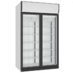 Armario Expositor Refrigerado Blanco 2 Puertas de Cristal 5 Estantes 850 Litros 1200x630x2000h mm  LC-850 EUTRON