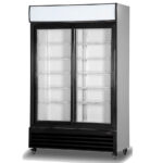 Armario Expositor Refrigerado Blanco 2 Puertas de Cristal 5 Estantes 900 Litros 1120x610x1970h mm RB-900HS EUTRON