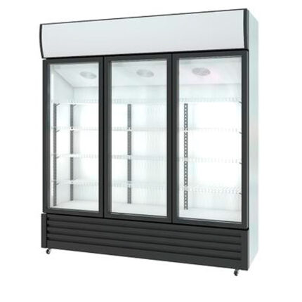Armario Expositor Refrigerado Blanco 3 Puertas de Cristal 4 Estantes 1000 Litros 1800x570x2000h mm LF-1000 EUTRON