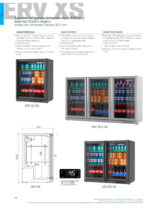 Armario Expositor Refrigerado Negro 1 Puerta de Cristal 2 Estantes 124 Litros Serie ERV XS 600x510x815h mm ERV 15 XS Infrico - Imagen 3