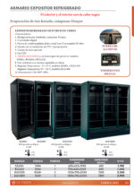 Armario Expositor Refrigerado Negro 3 Puertas de Cristal 12 Estantes 1800 Litros 1880x705x2050h mm  BLG1880 EUTRON - Imagen 2