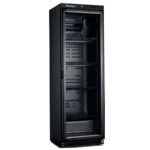 Armario Expositor Refrigerado 386 Litros 1 Puerta de Cristal 4 Estantes 590x645x1860h mm ARV 430 CS PV BLACK Corequip