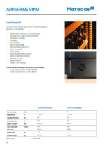 Armario Expositor Refrigerado para Vinos 1 Puerta de Cristal 125 Botellas 9 Estantes 500x545x1725h mm CV 450 PV SD Exclusive Corequip - Imagen 2