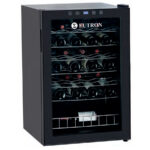Armario Expositor Refrigerado para Vinos 1 Puerta de Cristal 128 Litros 48 Botellas 6 Estantes 550x570x850h mm DSJ-130 EUTRON