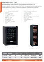 Armario Expositor Refrigerado para Vinos 1 Puerta de Cristal 128 Litros 48 Botellas 6 Estantes 550x570x850h mm DSJ-130 EUTRON - Imagen 2